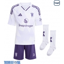 Echipament fotbal Manchester United Mason Mount #7 Tricou Deplasare 2025-26 pentru copii maneca scurta (+ Pantaloni scurti)