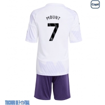 Echipament fotbal Manchester United Mason Mount #7 Tricou Deplasare 2025-26 pentru copii maneca scurta (+ Pantaloni scurti)
