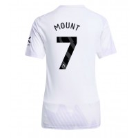 Echipament fotbal Manchester United Mason Mount #7 Tricou Deplasare 2025-26 pentru femei maneca scurta