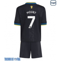 Echipament fotbal Manchester United Mason Mount #7 Tricou Treilea 2025-26 pentru copii maneca scurta (+ Pantaloni scurti)