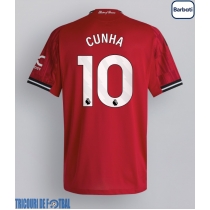 Echipament fotbal Manchester United Matheus Cunha #10 Tricou Acasa 2025-26 maneca scurta