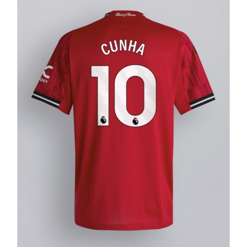 Echipament fotbal Manchester United Matheus Cunha #10 Tricou Acasa 2025-26 maneca scurta Echipament fotbal Manchester United Matheus Cunha #10 Tricou Acasa 2025-26 maneca scurta
