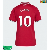 Echipament fotbal Manchester United Matheus Cunha #10 Tricou Acasa 2026-27 pentru femei maneca scurta
