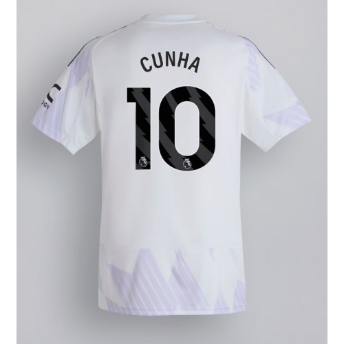 Echipament fotbal Manchester United Matheus Cunha #10 Tricou Deplasare 2025-26 maneca scurta Echipament fotbal Manchester United Matheus Cunha #10 Tricou Deplasare 2025-26 maneca scurta