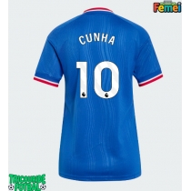 Echipament fotbal Manchester United Matheus Cunha #10 Tricou Deplasare 2026-27 pentru femei maneca scurta