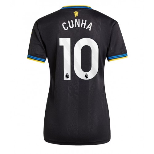 Echipament fotbal Manchester United Matheus Cunha #10 Tricou Treilea 2025-26 pentru femei maneca scurta Echipament fotbal Manchester United Matheus Cunha #10 Tricou Treilea 2025-26 pentru femei maneca scurta