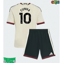 Echipament fotbal Manchester United Matheus Cunha #10 Tricou Treilea 2026-27 pentru copii maneca scurta (+ Pantaloni scurti)