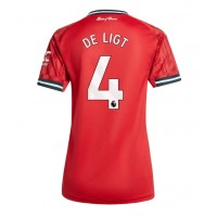 Echipament fotbal Manchester United Matthijs de Ligt #4 Tricou Acasa 2025-26 pentru femei maneca scurta