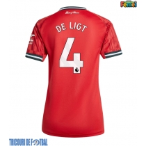 Echipament fotbal Manchester United Matthijs de Ligt #4 Tricou Acasa 2025-26 pentru femei maneca scurta
