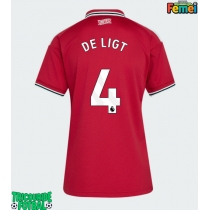 Echipament fotbal Manchester United Matthijs de Ligt #4 Tricou Acasa 2026-27 pentru femei maneca scurta