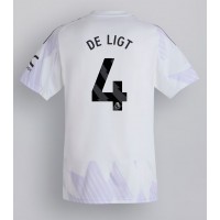 Echipament fotbal Manchester United Matthijs de Ligt #4 Tricou Deplasare 2025-26 maneca scurta