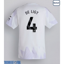 Echipament fotbal Manchester United Matthijs de Ligt #4 Tricou Deplasare 2025-26 maneca scurta