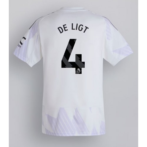 Echipament fotbal Manchester United Matthijs de Ligt #4 Tricou Deplasare 2025-26 maneca scurta Echipament fotbal Manchester United Matthijs de Ligt #4 Tricou Deplasare 2025-26 maneca scurta