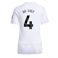 Echipament fotbal Manchester United Matthijs de Ligt #4 Tricou Deplasare 2025-26 pentru femei maneca scurta
