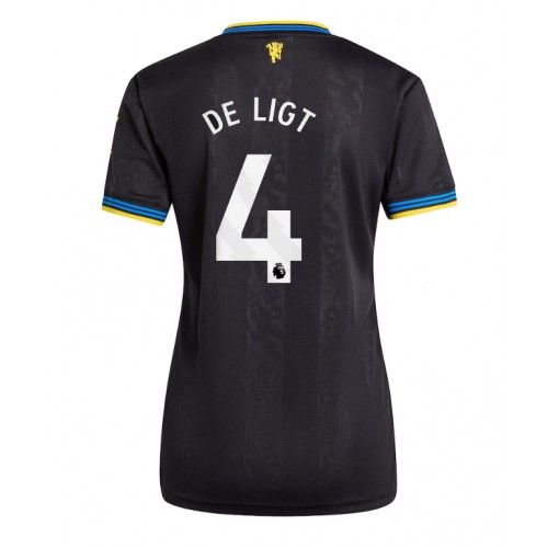 Echipament fotbal Manchester United Matthijs de Ligt #4 Tricou Treilea 2025-26 pentru femei maneca scurta Echipament fotbal Manchester United Matthijs de Ligt #4 Tricou Treilea 2025-26 pentru femei maneca scurta