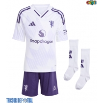 Echipament fotbal Manchester United Patrick Dorgu #13 Tricou Deplasare 2025-26 pentru copii maneca scurta (+ Pantaloni scurti)