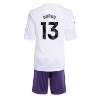 Echipament fotbal Manchester United Patrick Dorgu #13 Tricou Deplasare 2025-26 pentru copii maneca scurta (+ Pantaloni scurti)