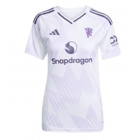 Echipament fotbal Manchester United Patrick Dorgu #13 Tricou Deplasare 2025-26 pentru femei maneca scurta