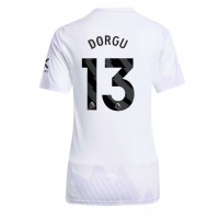 Echipament fotbal Manchester United Patrick Dorgu #13 Tricou Deplasare 2025-26 pentru femei maneca scurta