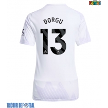 Echipament fotbal Manchester United Patrick Dorgu #13 Tricou Deplasare 2025-26 pentru femei maneca scurta