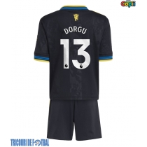 Echipament fotbal Manchester United Patrick Dorgu #13 Tricou Treilea 2025-26 pentru copii maneca scurta (+ Pantaloni scurti)