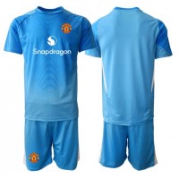 Echipament fotbal Manchester United Portar Tricou Acasa 2025-26 pentru copii maneca scurta (+ Pantaloni scurti)