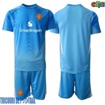Echipament fotbal Manchester United Portar Tricou Acasa 2025-26 pentru copii maneca scurta (+ Pantaloni scurti)