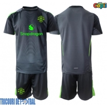 Echipament fotbal Manchester United Portar Tricou Deplasare 2025-26 pentru copii maneca scurta (+ Pantaloni scurti)