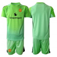 Echipament fotbal Manchester United Portar Tricou Treilea 2025-26 pentru copii maneca scurta (+ Pantaloni scurti)