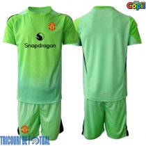 Echipament fotbal Manchester United Portar Tricou Treilea 2025-26 pentru copii maneca scurta (+ Pantaloni scurti)