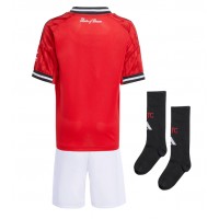 Echipament fotbal Manchester United Tricou Acasa 2025-26 pentru copii maneca scurta (+ Pantaloni scurti)
