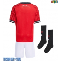 Echipament fotbal Manchester United Tricou Acasa 2025-26 pentru copii maneca scurta (+ Pantaloni scurti)