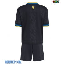 Echipament fotbal Manchester United Tricou Treilea 2025-26 pentru copii maneca scurta (+ Pantaloni scurti)
