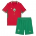 Echipament fotbal Maroc Achraf Hakimi #2 Tricou Acasa Mondial 2026 pentru copii maneca scurta (+ Pantaloni scurti)