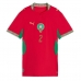 Echipament fotbal Maroc Achraf Hakimi #2 Tricou Acasa Mondial 2026 pentru femei maneca scurta
