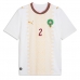 Echipament fotbal Maroc Achraf Hakimi #2 Tricou Deplasare Mondial 2026 maneca scurta