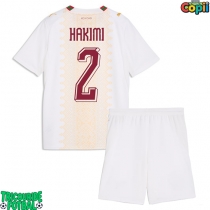 Echipament fotbal Maroc Achraf Hakimi #2 Tricou Deplasare Mondial 2026 pentru copii maneca scurta (+ Pantaloni scurti)