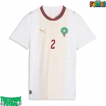 Echipament fotbal Maroc Achraf Hakimi #2 Tricou Deplasare Mondial 2026 pentru femei maneca scurta