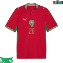 Echipament fotbal Maroc Ayoub El Kaabi #20 Tricou Acasa Mondial 2026 maneca scurta