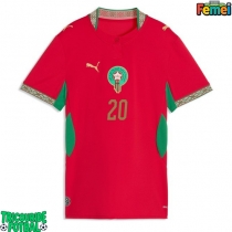 Echipament fotbal Maroc Ayoub El Kaabi #20 Tricou Acasa Mondial 2026 pentru femei maneca scurta