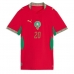 Echipament fotbal Maroc Ayoub El Kaabi #20 Tricou Acasa Mondial 2026 pentru femei maneca scurta