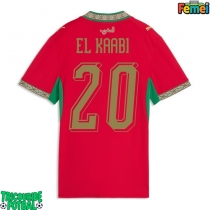 Echipament fotbal Maroc Ayoub El Kaabi #20 Tricou Acasa Mondial 2026 pentru femei maneca scurta