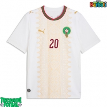 Echipament fotbal Maroc Ayoub El Kaabi #20 Tricou Deplasare Mondial 2026 maneca scurta