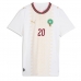Echipament fotbal Maroc Ayoub El Kaabi #20 Tricou Deplasare Mondial 2026 pentru femei maneca scurta
