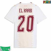 Echipament fotbal Maroc Ayoub El Kaabi #20 Tricou Deplasare Mondial 2026 pentru femei maneca scurta