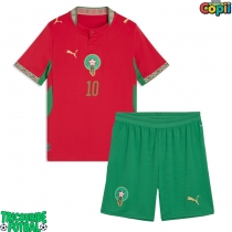 Echipament fotbal Maroc Brahim Diaz #10 Tricou Acasa Mondial 2026 pentru copii maneca scurta (+ Pantaloni scurti)
