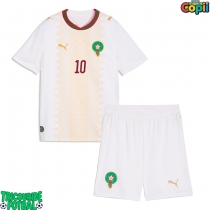 Echipament fotbal Maroc Brahim Diaz #10 Tricou Deplasare Mondial 2026 pentru copii maneca scurta (+ Pantaloni scurti)
