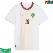 Echipament fotbal Maroc Brahim Diaz #10 Tricou Deplasare Mondial 2026 pentru femei maneca scurta