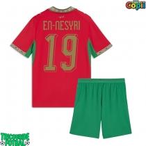 Echipament fotbal Maroc Youssef En-Nesyri #19 Tricou Acasa Mondial 2026 pentru copii maneca scurta (+ Pantaloni scurti)