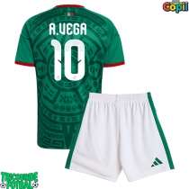 Echipament fotbal Mexic Alexis Vega #10 Tricou Acasa Mondial 2026 pentru copii maneca scurta (+ Pantaloni scurti)
